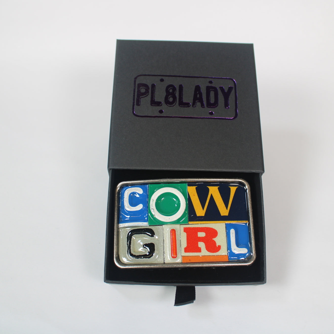 Girl Power Ransom Note Belt Buckle