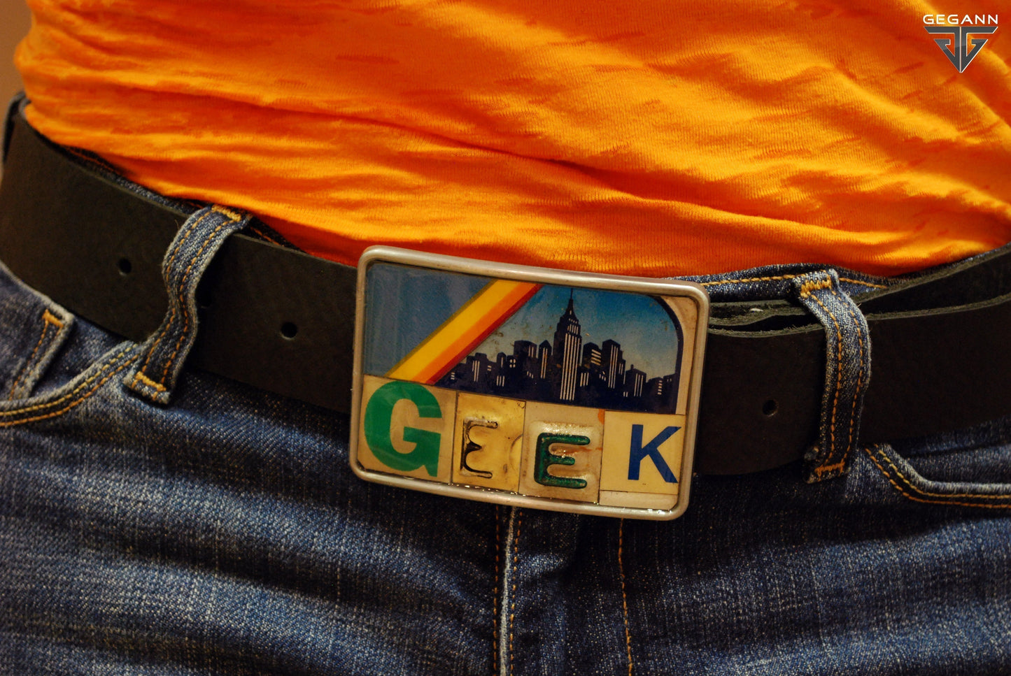 In Out Ransom Note Belt Buckle