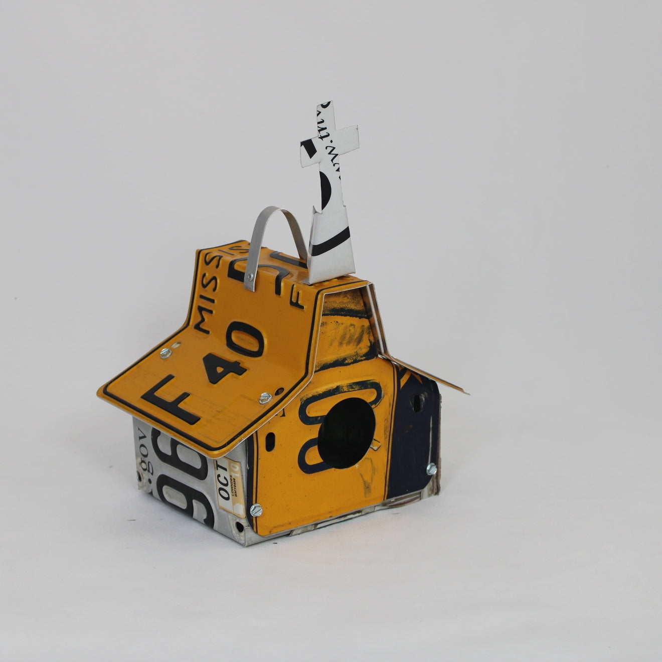 Mississippi Farm Plate Church Birdhouse