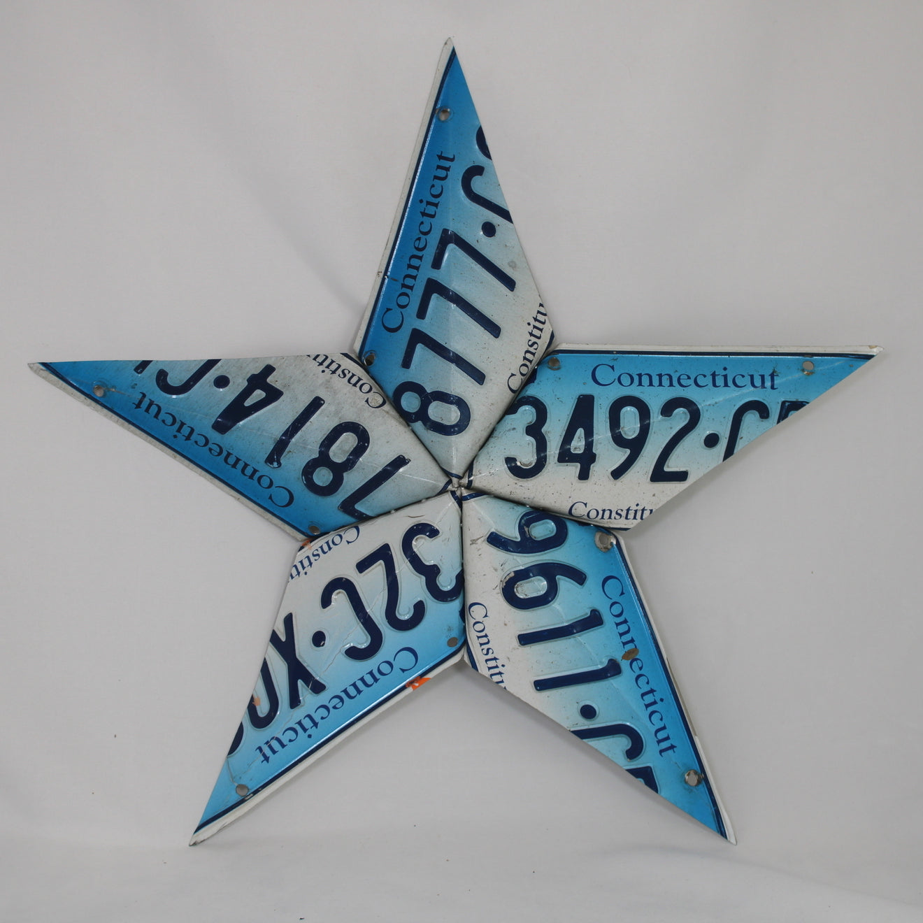 Connecticut License Plate Star
