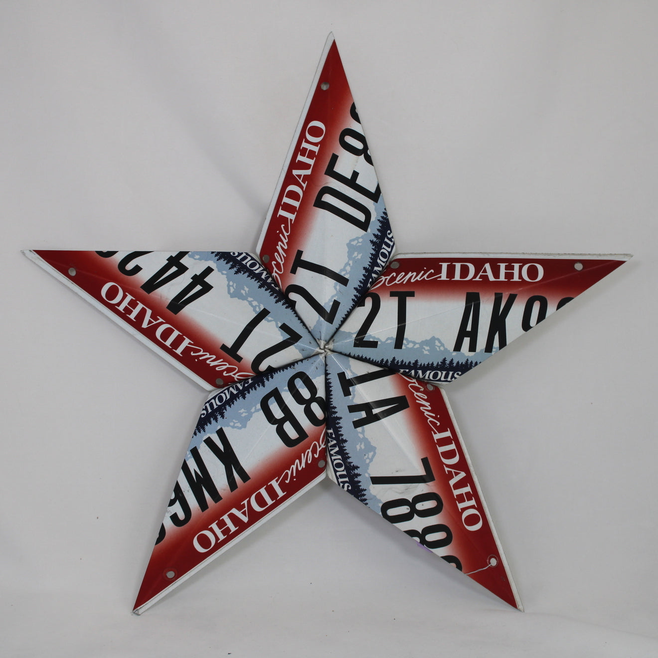 Idaho License Plate Star