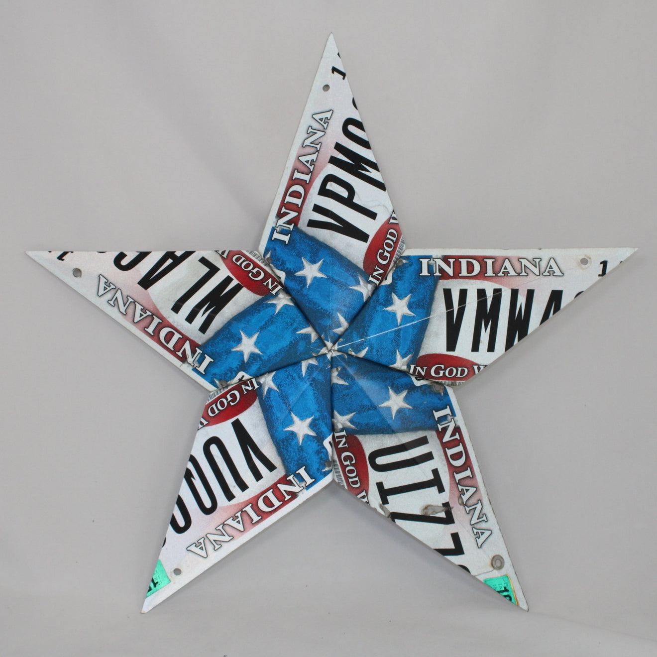 Indiana License Plate Star