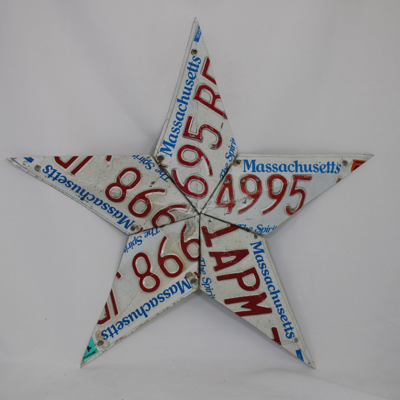 Massachusetts License Plate Star