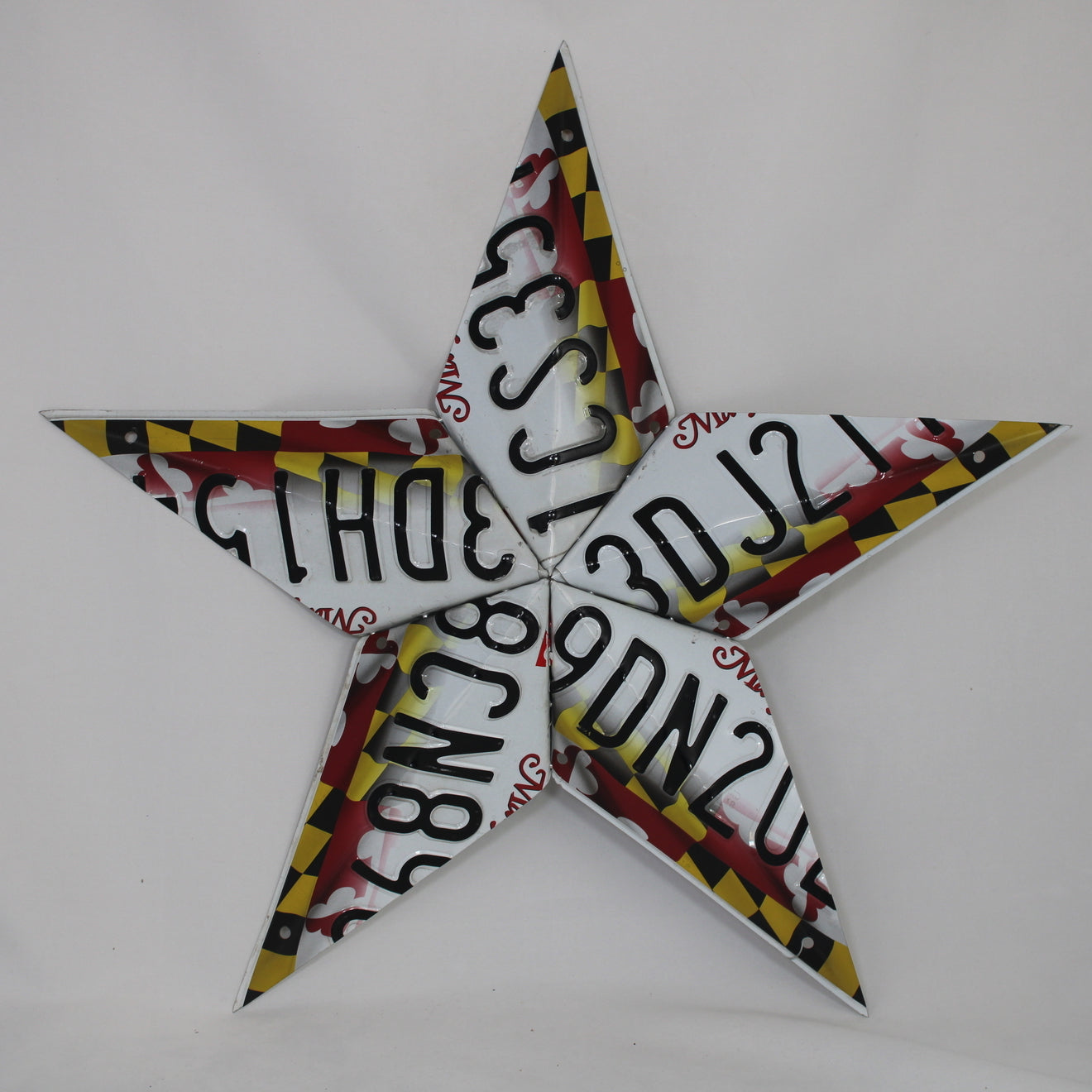 Maryland License Plate Star