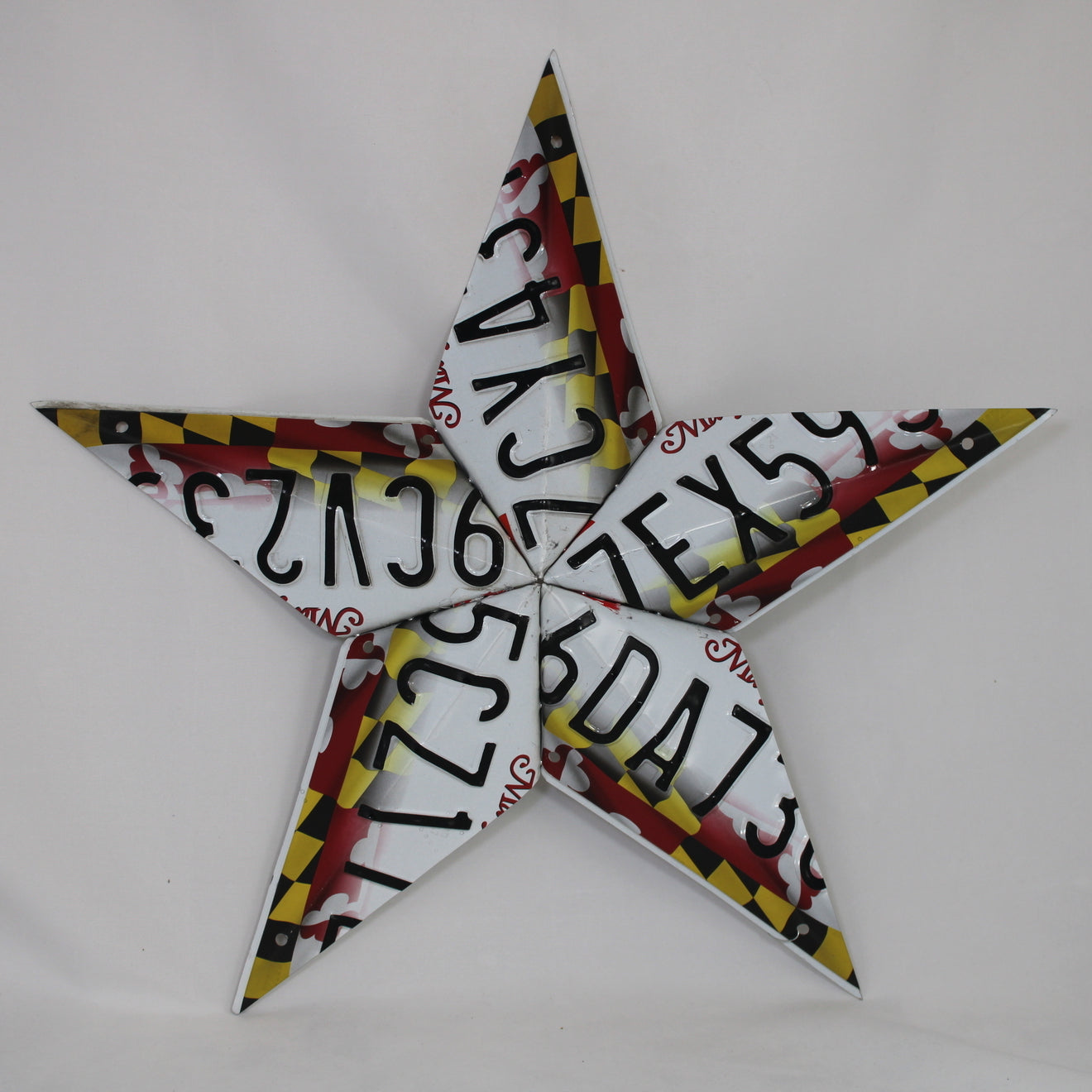 Maryland License Plate Star