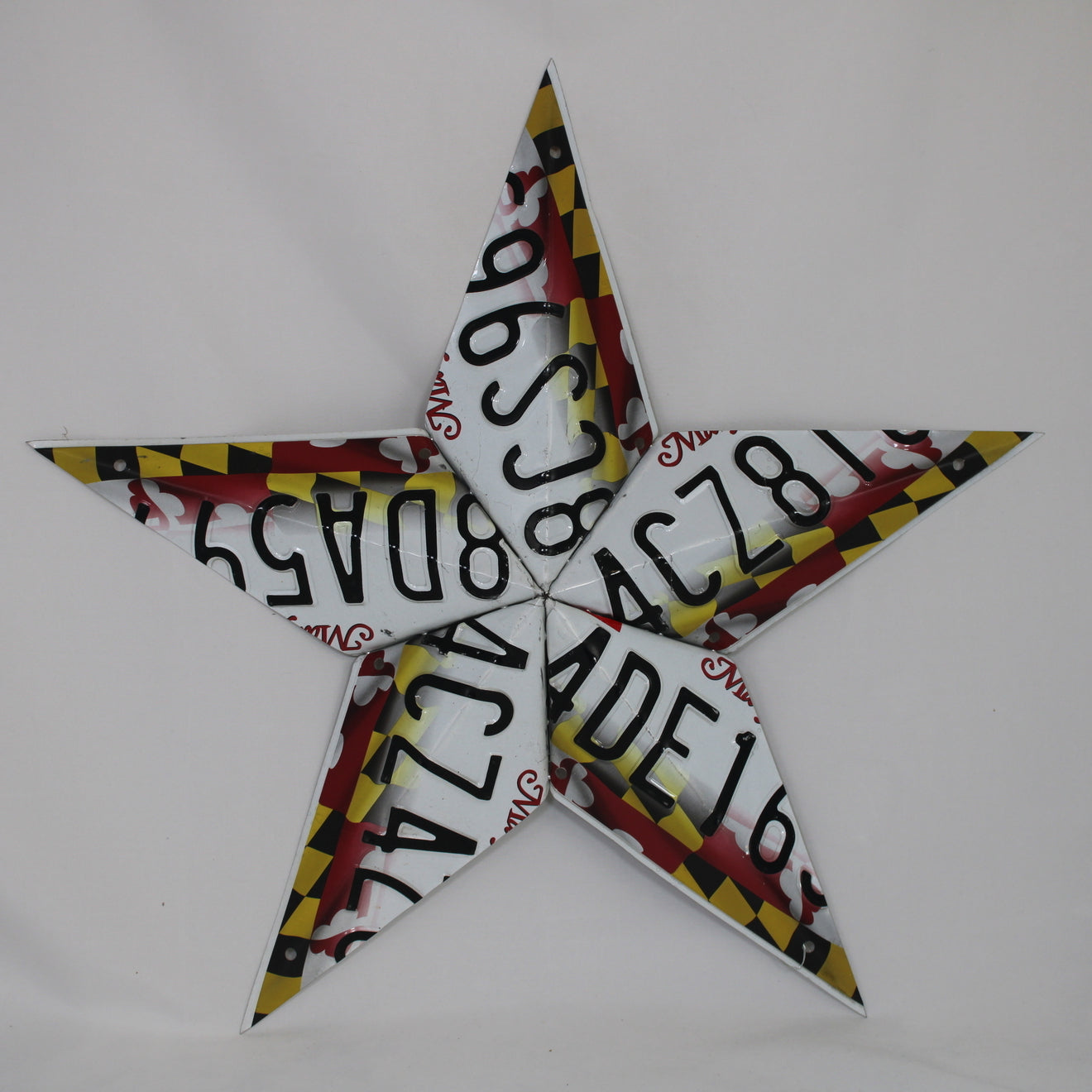 Maryland License Plate Star