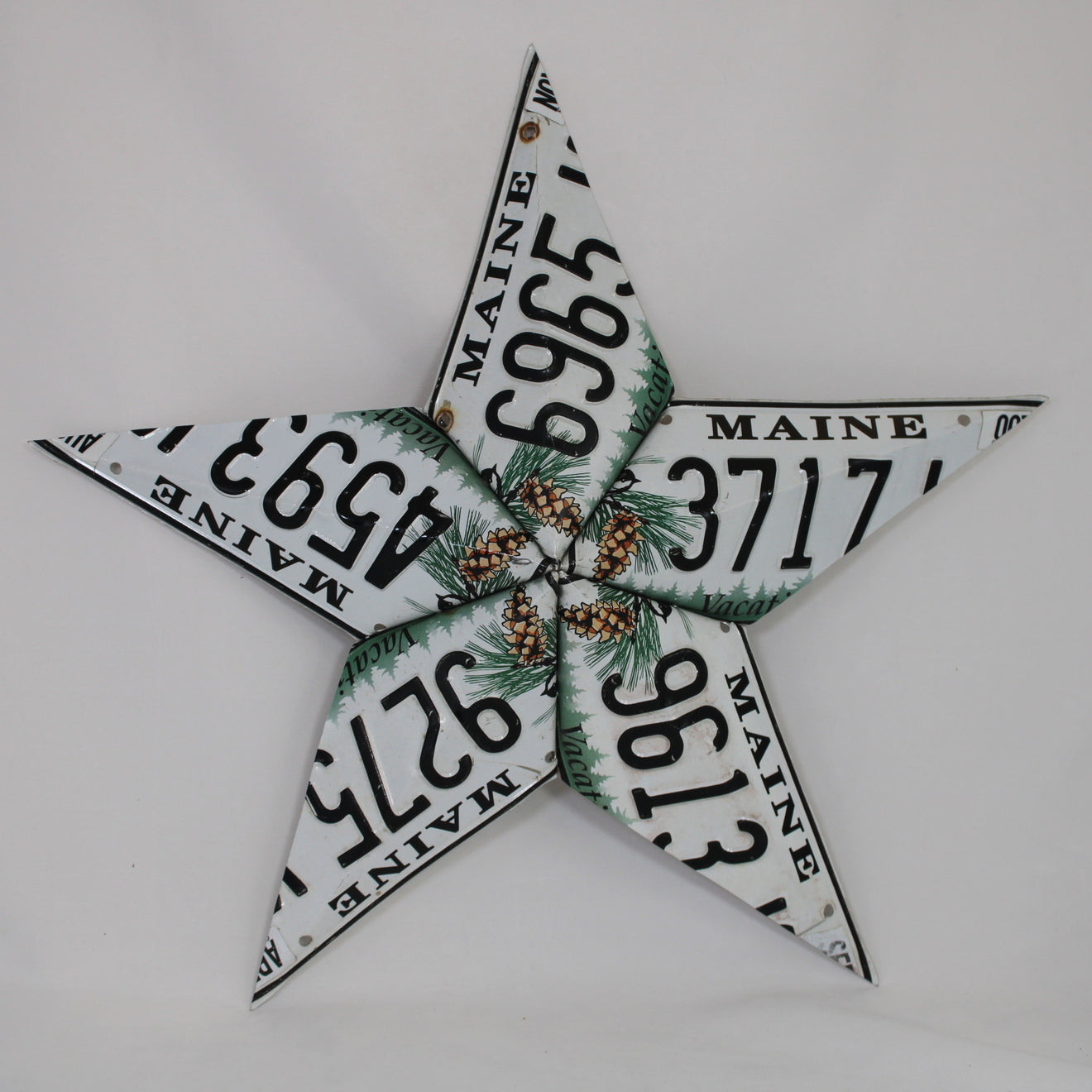 Maine License Plate Star