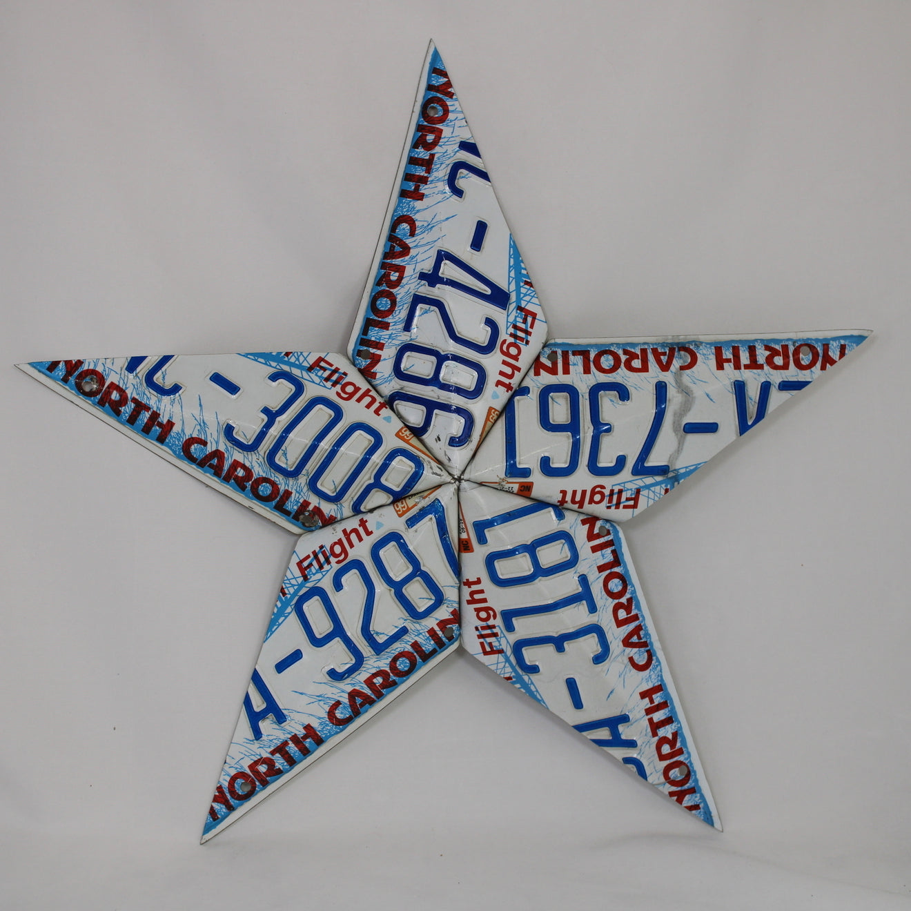 North Carolina License Plate Star