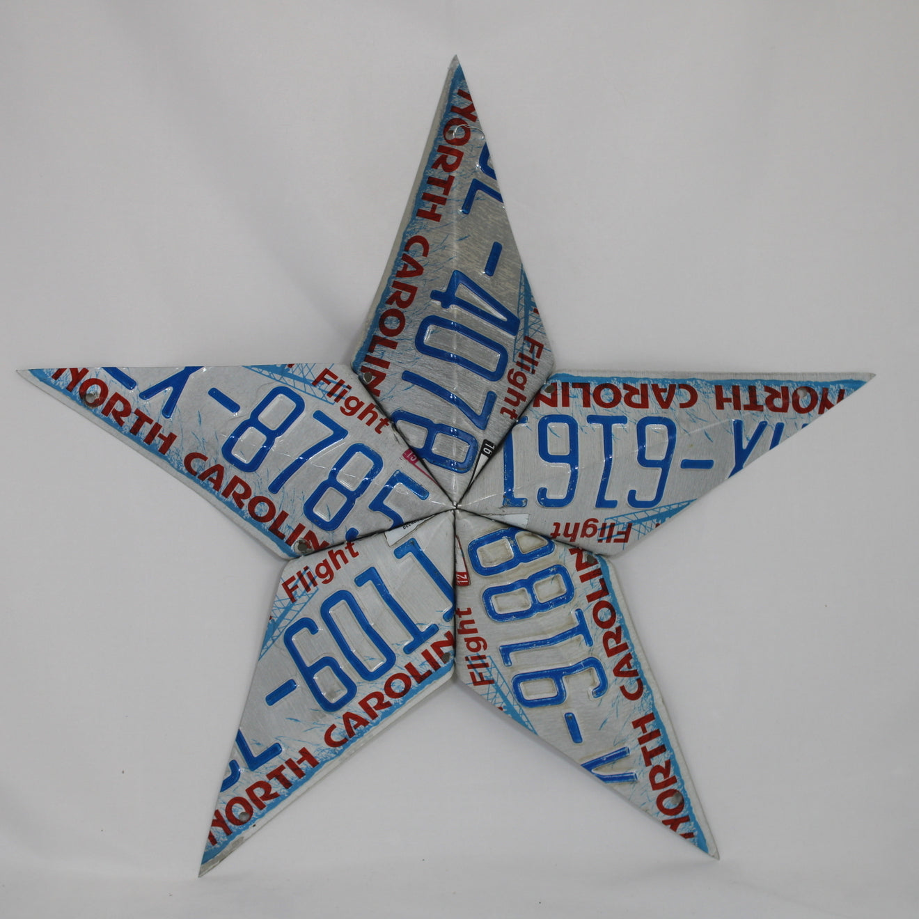 North Carolina License Plate Star