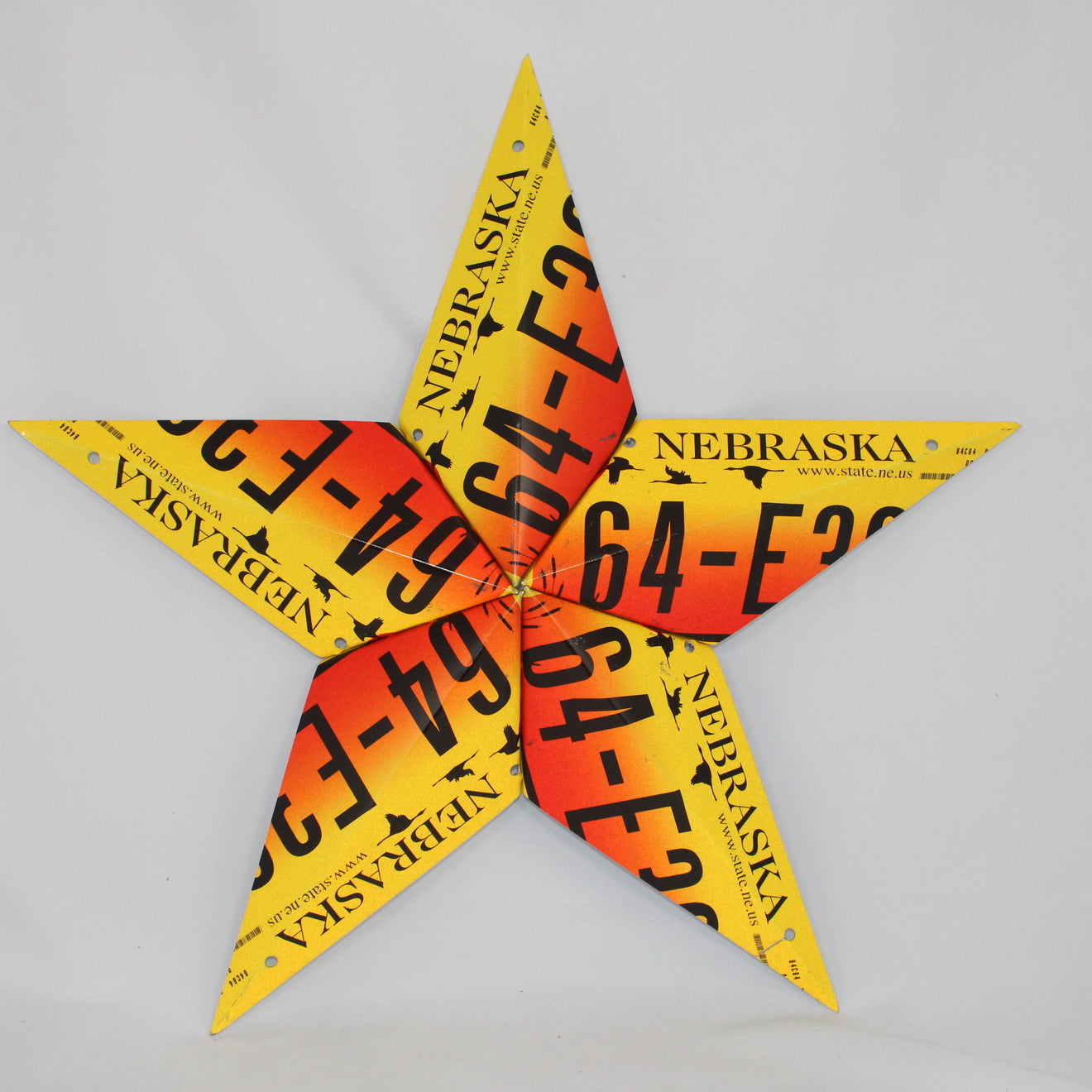 Nebraska License Plate Star
