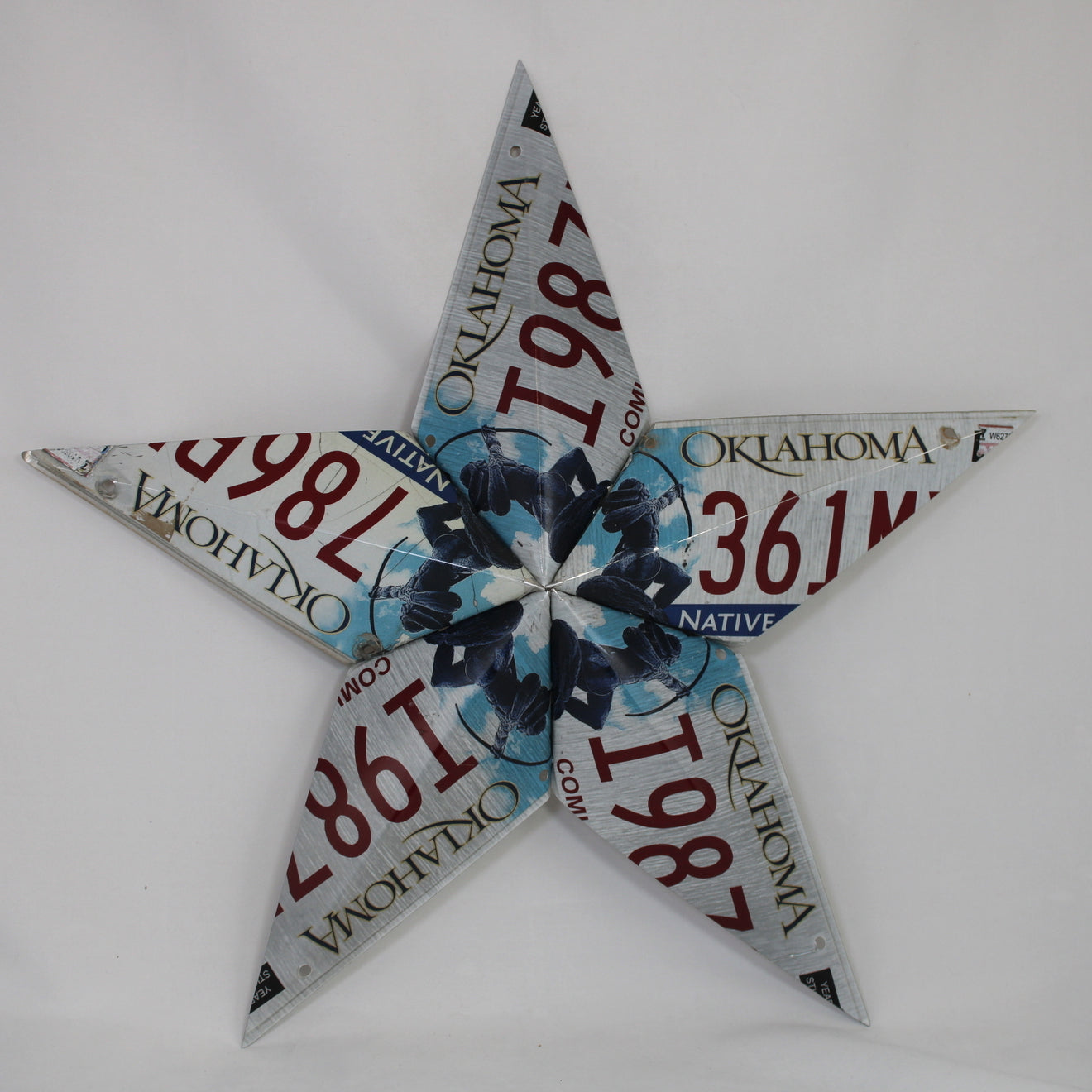 Oklahoma License Plate Star