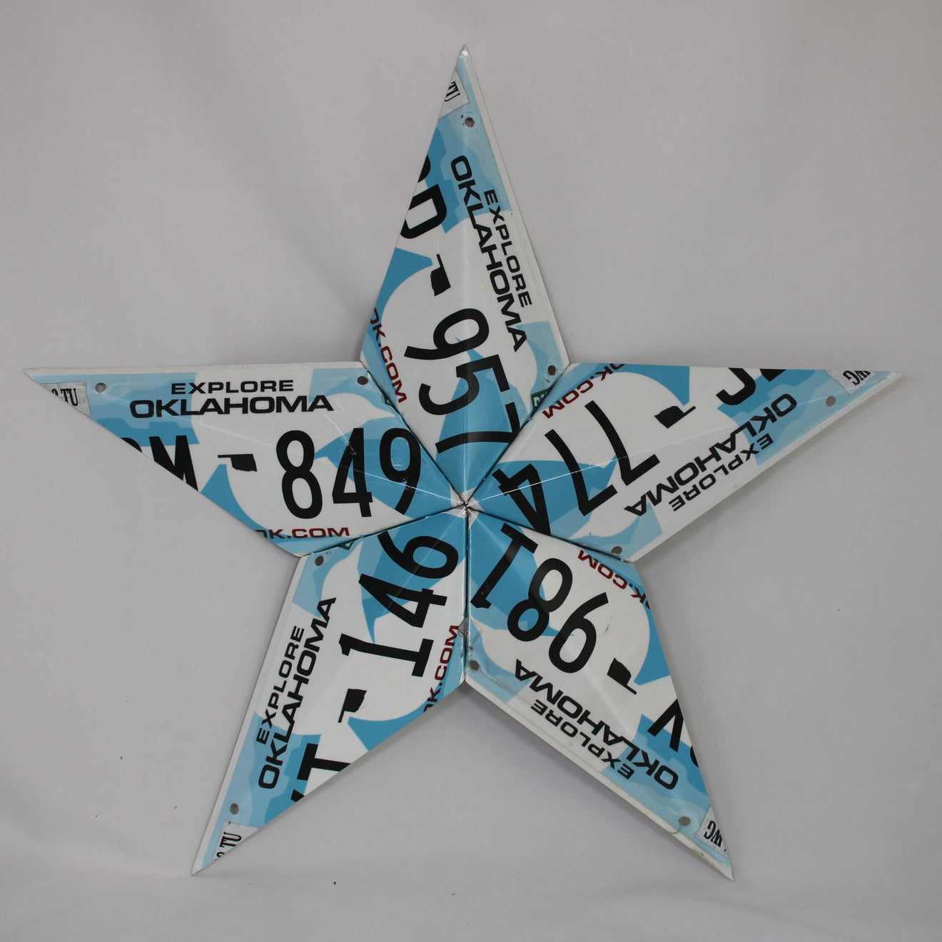 Oklahoma License Plate Star