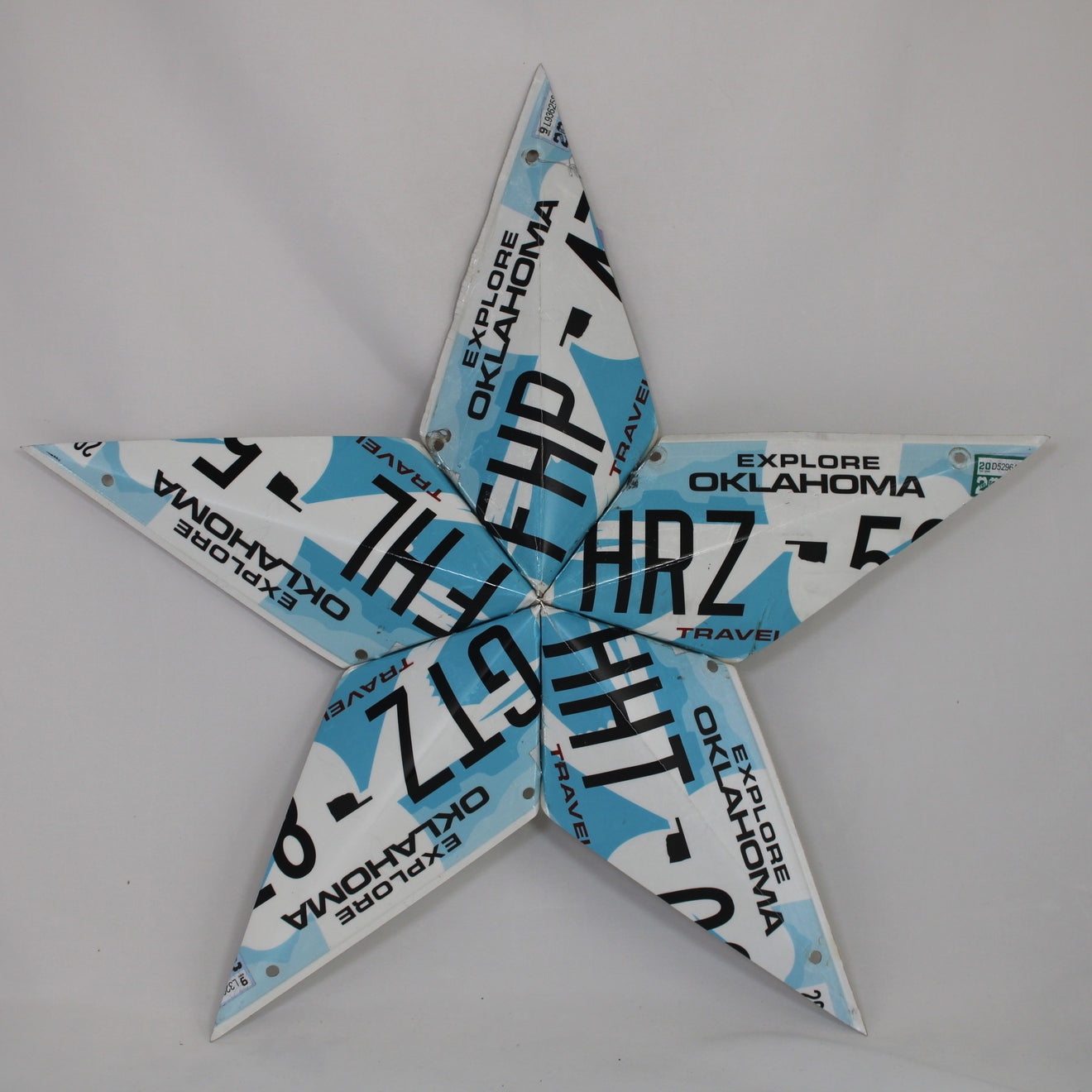Oklahoma License Plate Star