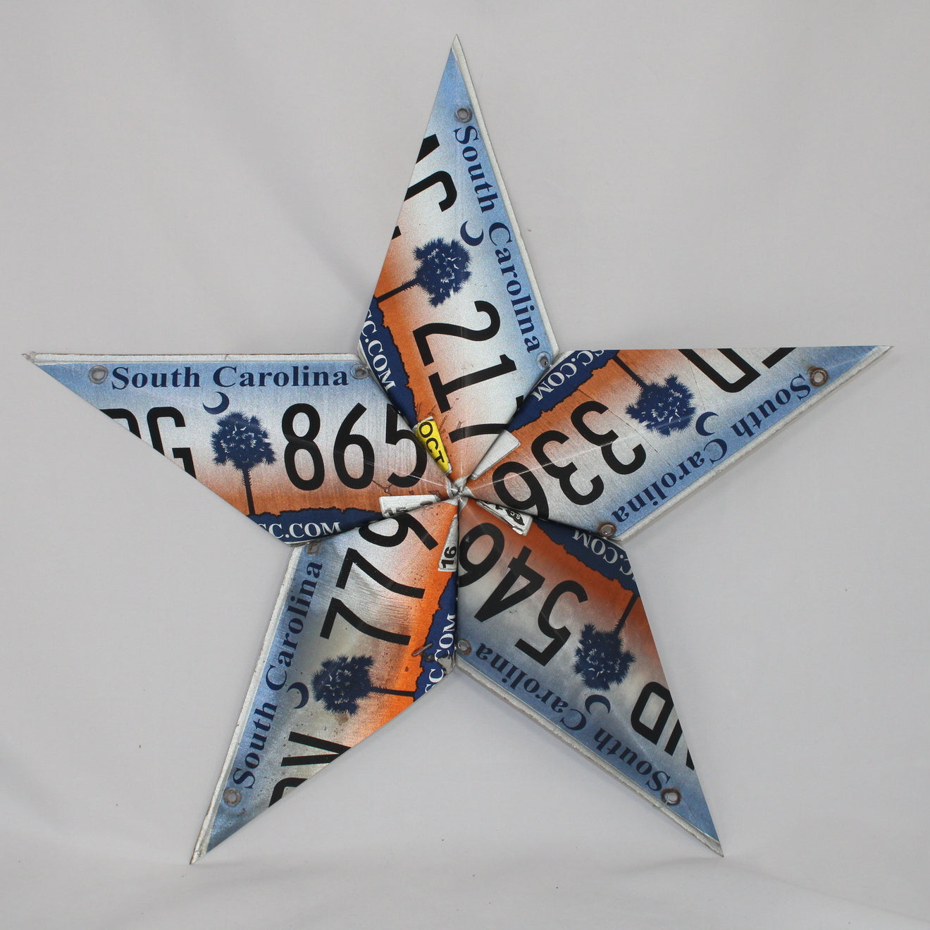 South Carolina License Plate Star