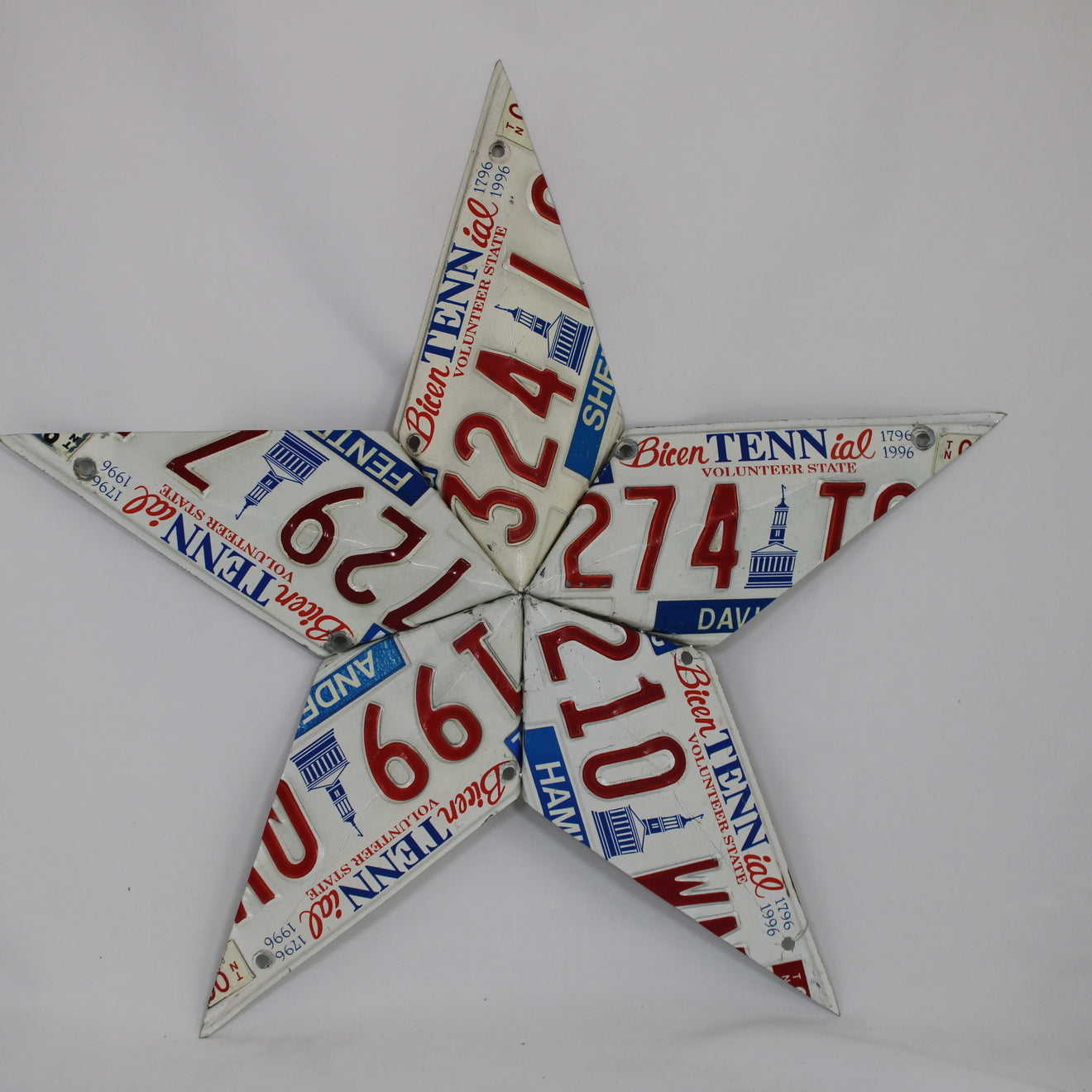 Tennessee License Plate Star