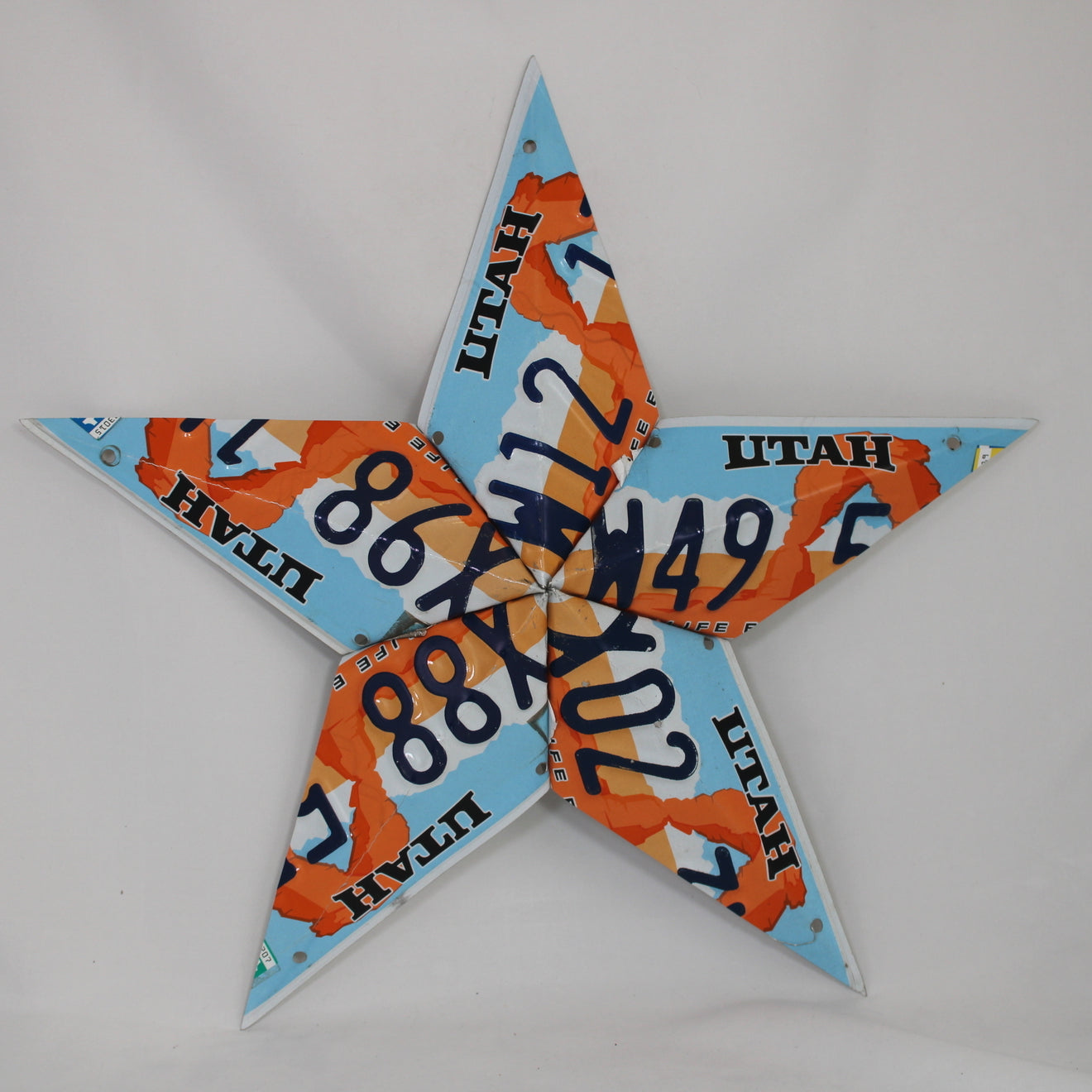 Utah License Plate Star