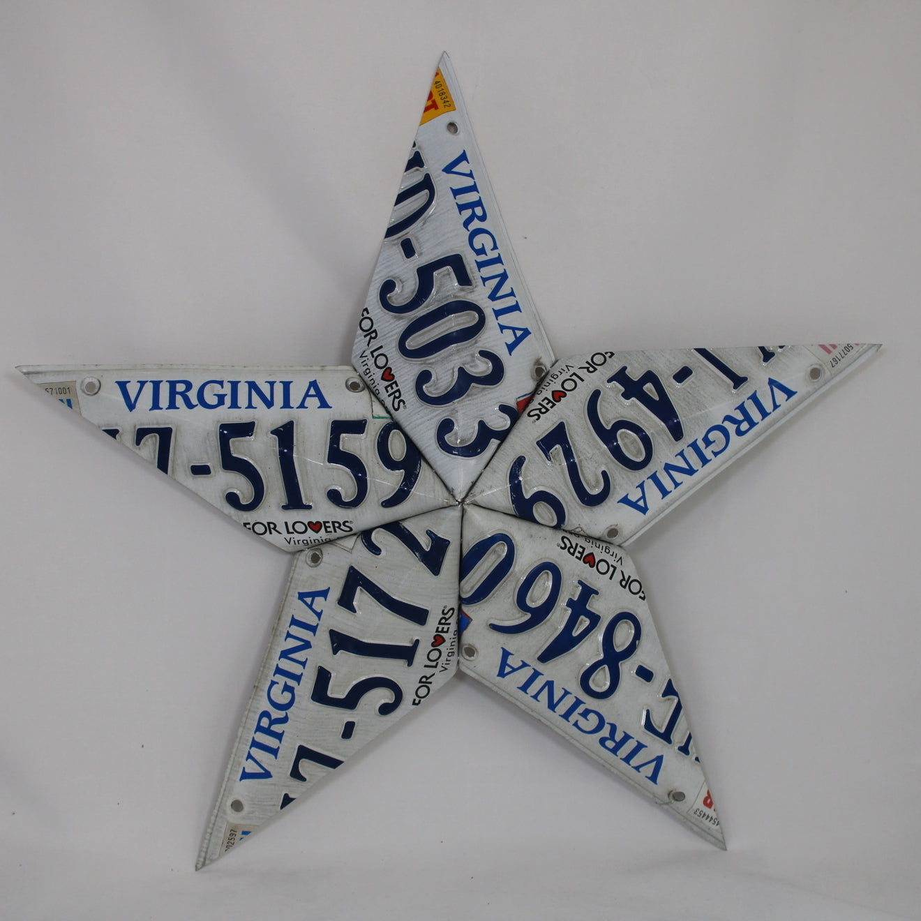 Virginia License Plate Star