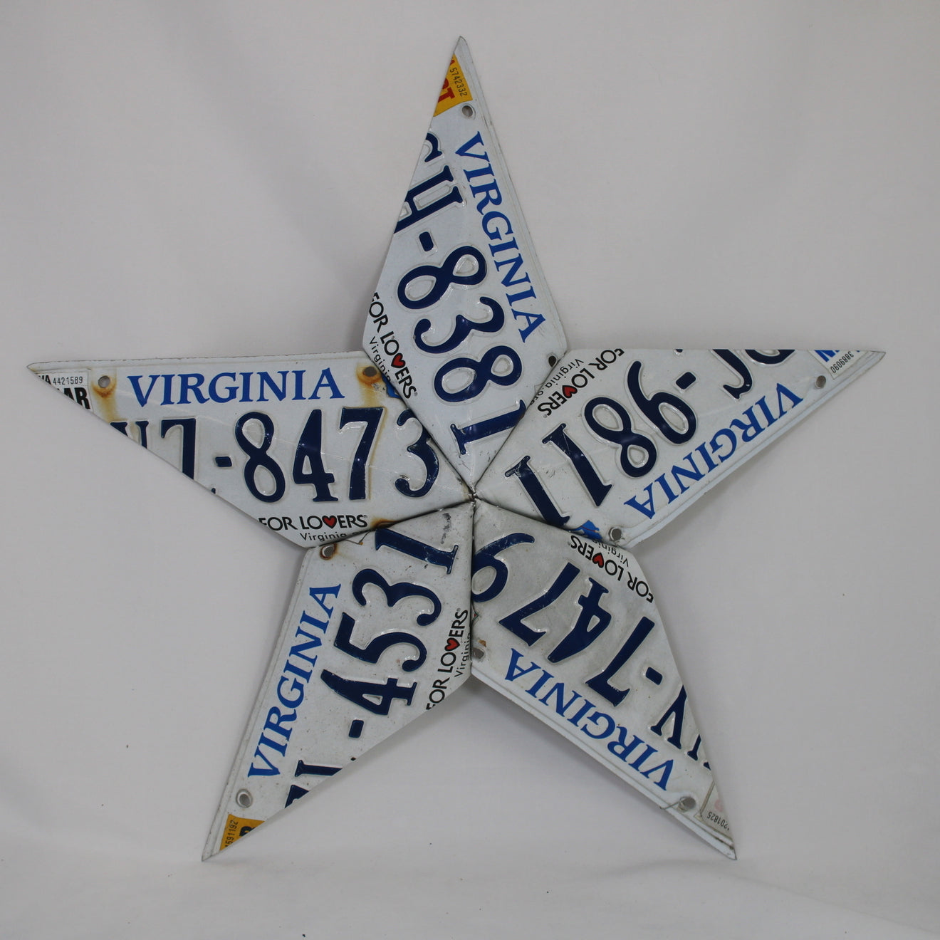 Virginia License Plate Star
