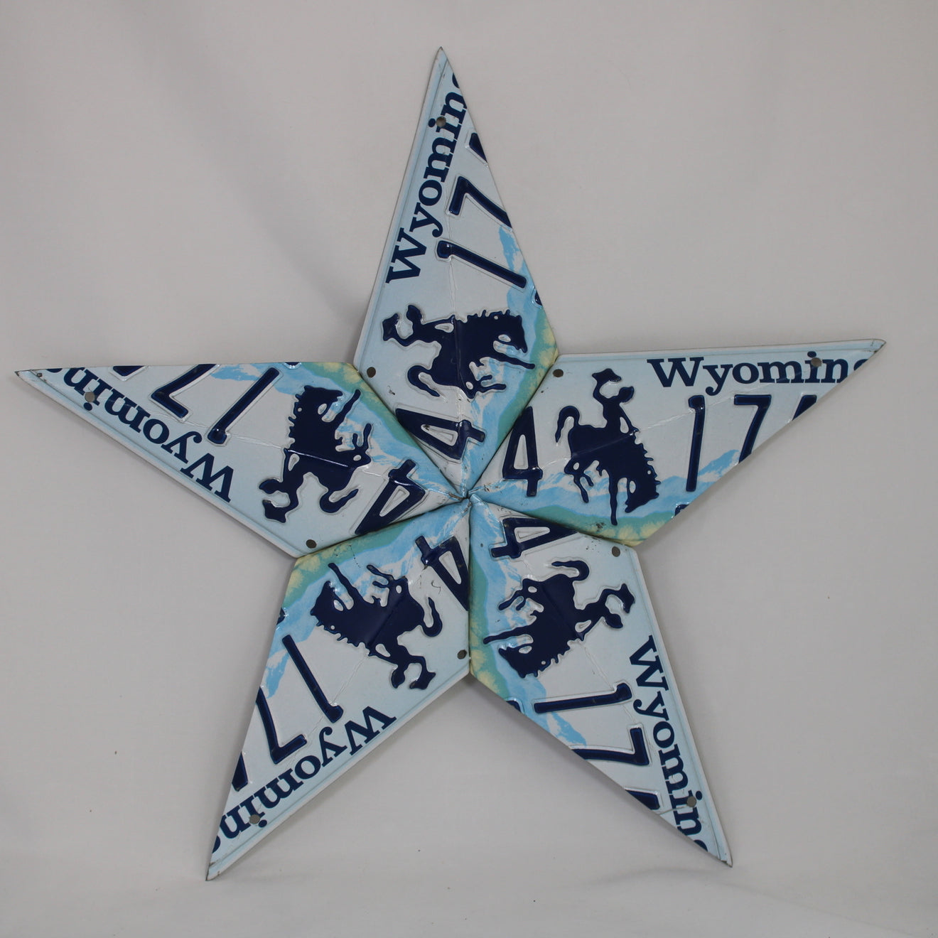 Wyoming License Plate Star
