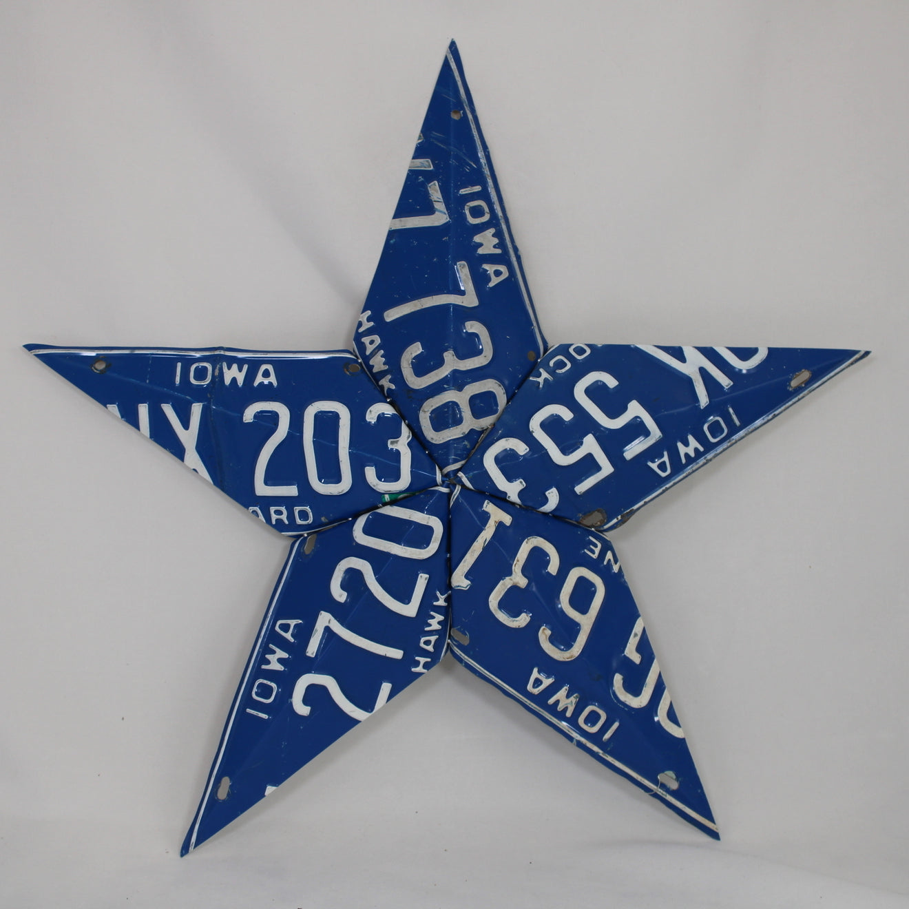 Iowa License Plate Star