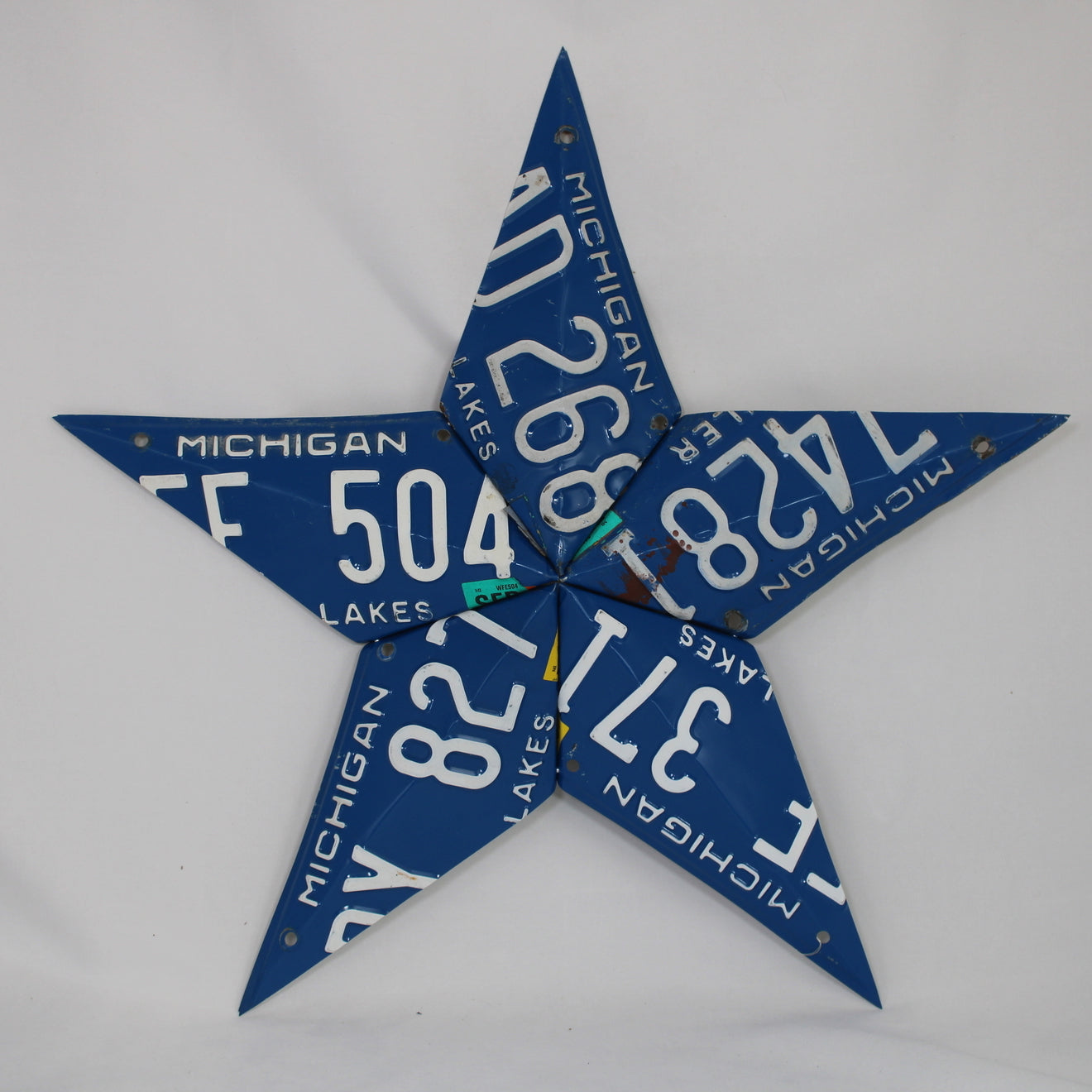 Michigan License Plate Star