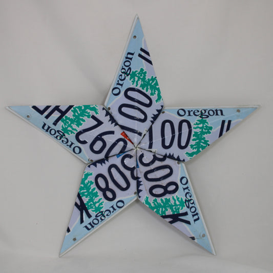 Oregon License Plate Star