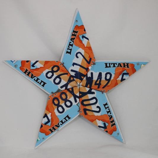 Utah License Plate Star