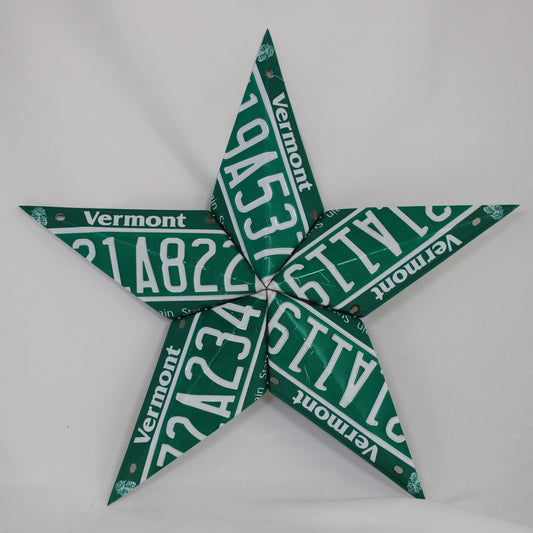 Vermont License Plate Star